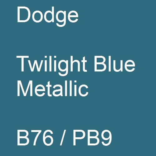 Dodge, Twilight Blue Metallic, B76 / PB9.